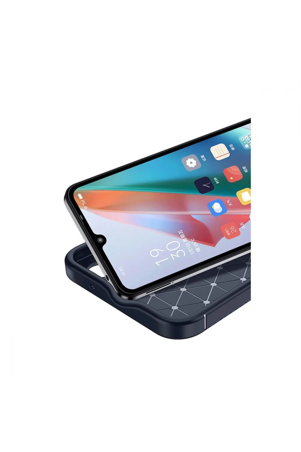 Honor Magic 7 Lite Kılıf Auto Focus Karbon Kapak - Lacivert