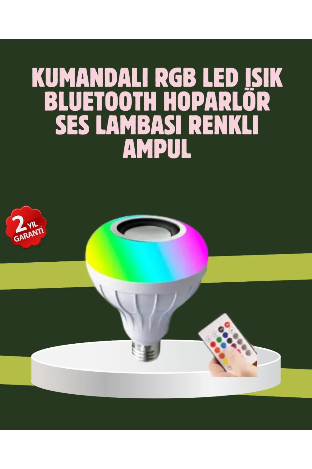 Hoparlörlü Led Ampul – Ev Ve Ofis İçin Akıllı Aydınlatma Çözümü