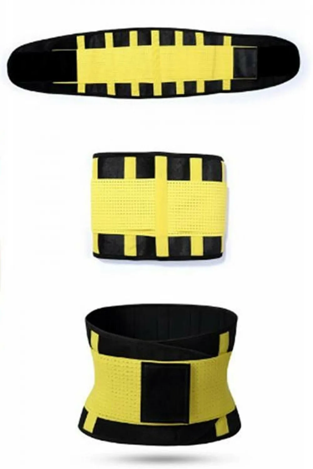 Hot Belt Termal Sauna Kemer Unisex Terletme Korsesi (sarısiyah)