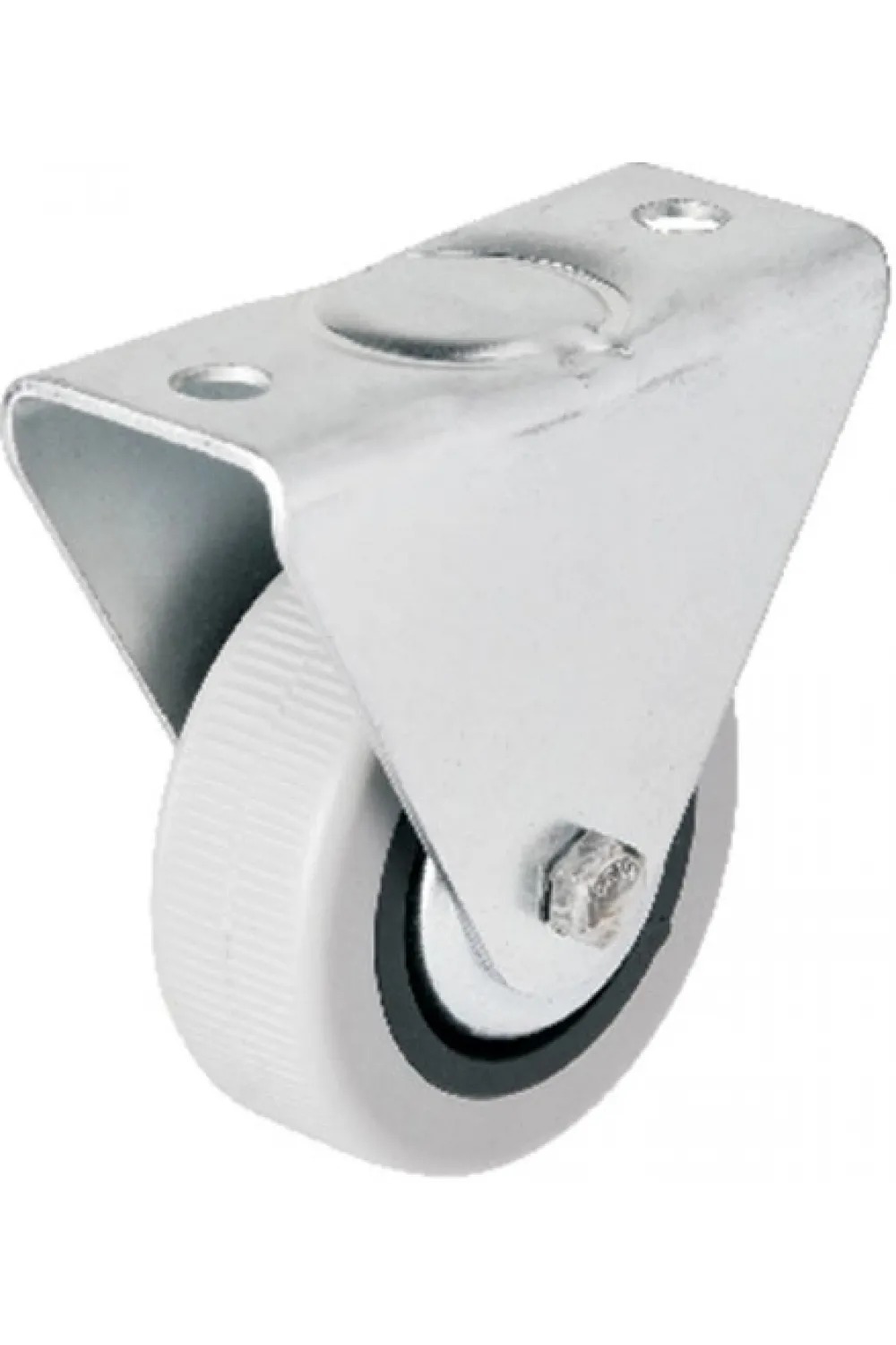 Hts 106 - 50 mm Sabit Kapaklı Gri PVC Teker