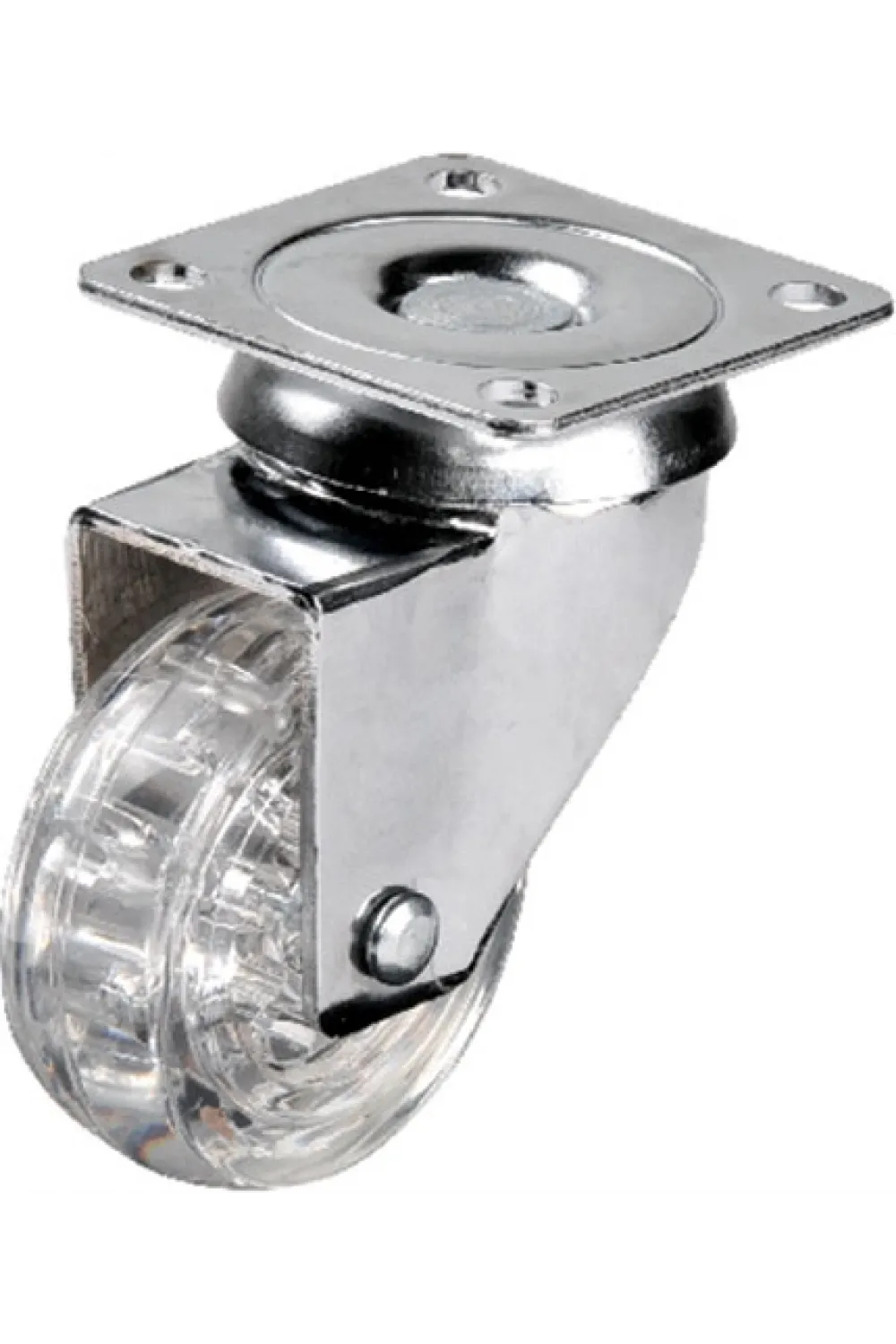 Hts 301 - 50x20 mm Şeffaf Makaralı Tablalı Teker