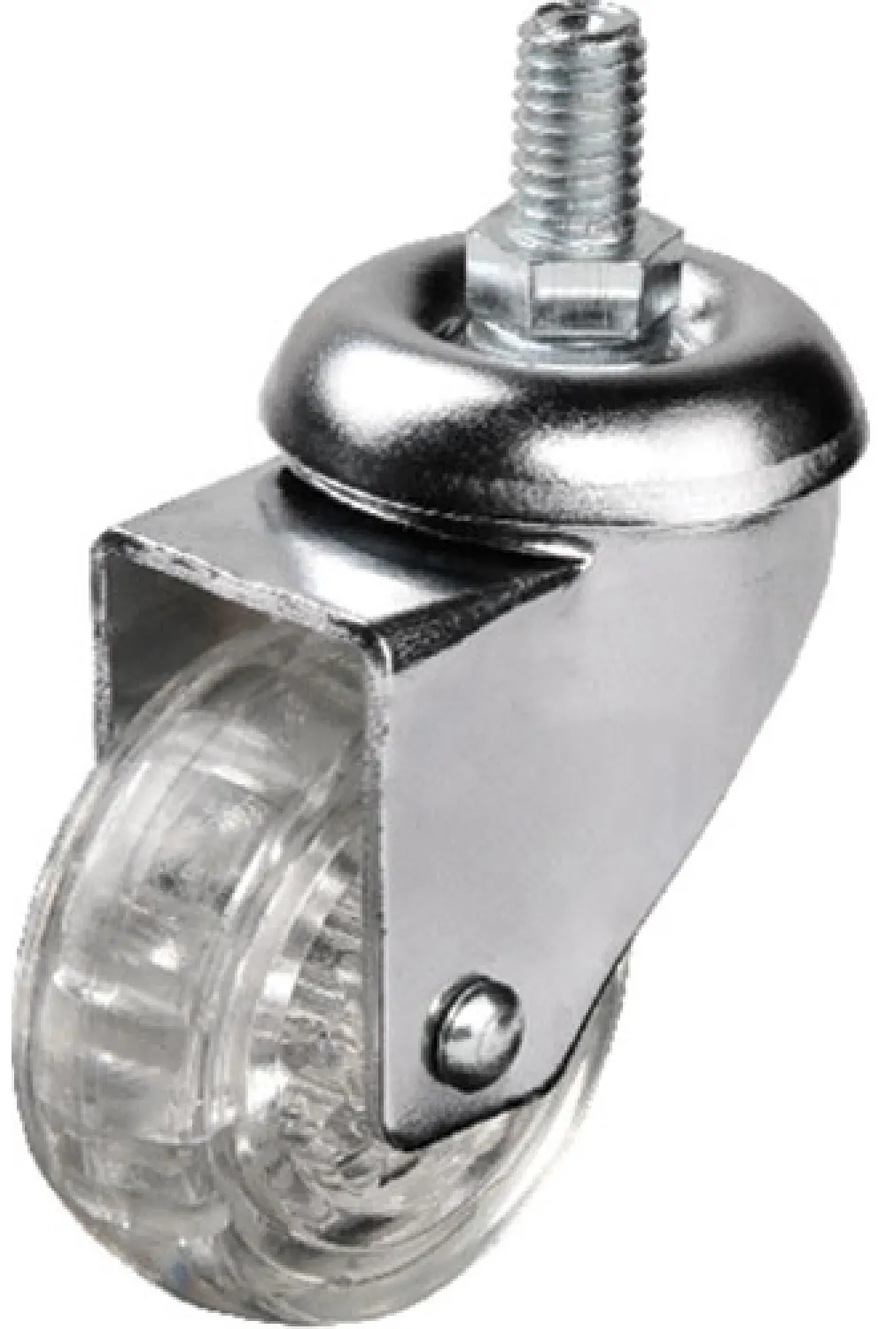 Hts 302 - 50x20 mm Şeffaf Makaralı Vidalı Teker