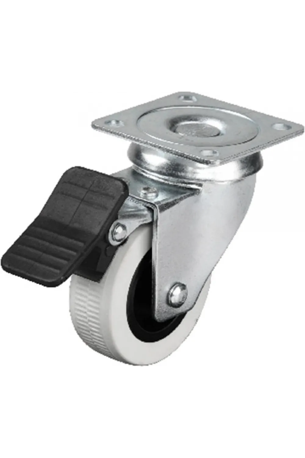 Hts 334 - 50x20 mm Çift Bilyalı Tablalı Frenli Teker 4 Adet