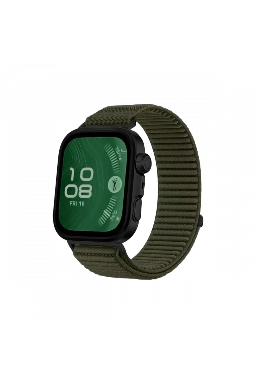 Huawei Fit 4 Braid Kordon - Koyu Yeşil