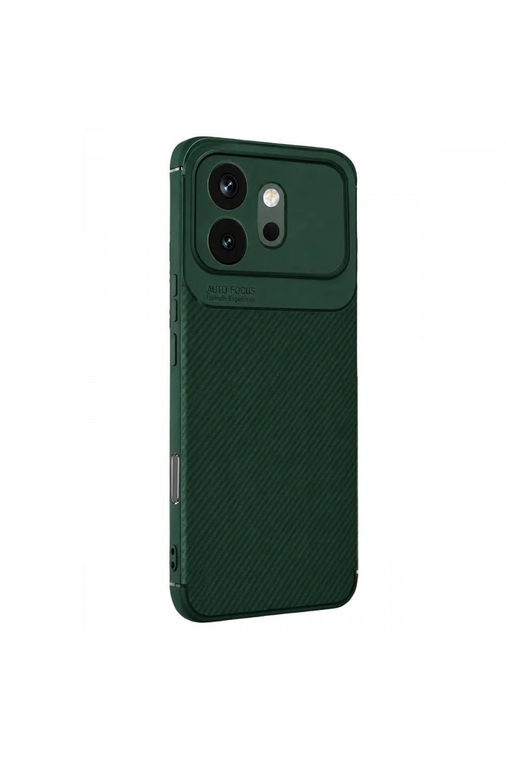 Huawei Honor 600 Auto Focus Karbon Kapak - Koyu Yeşil