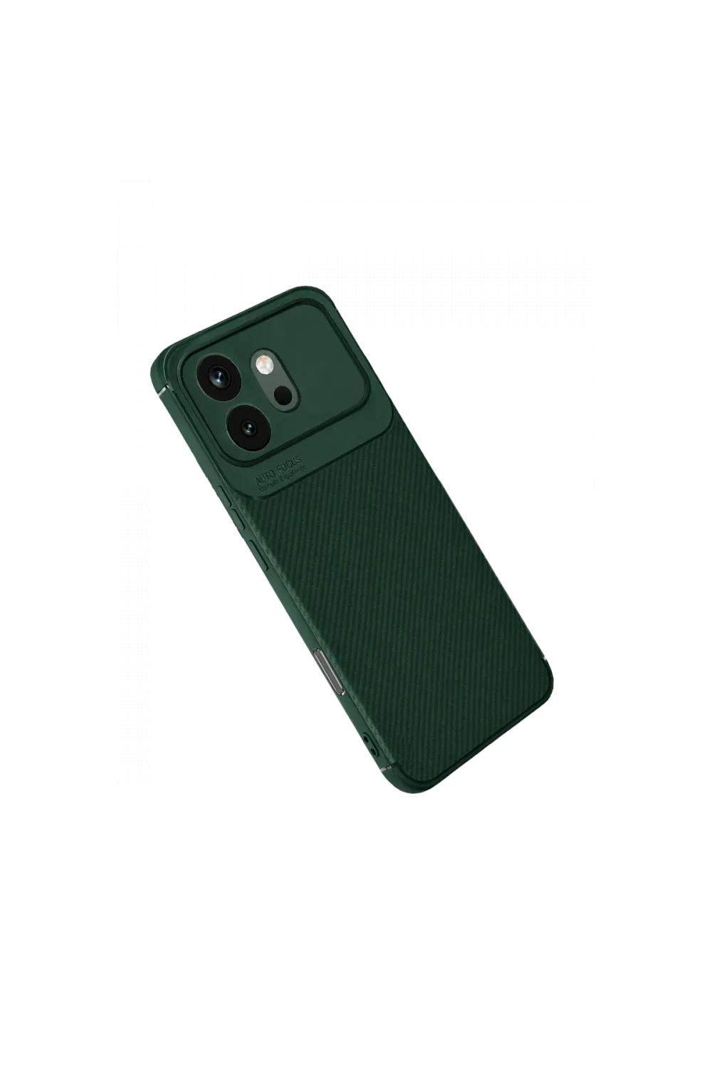 Huawei Honor 600 Auto Focus Karbon Kapak - Koyu Yeşil