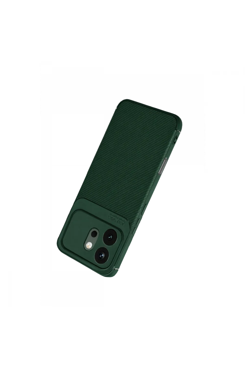 Huawei Honor 600 Auto Focus Karbon Kapak - Koyu Yeşil