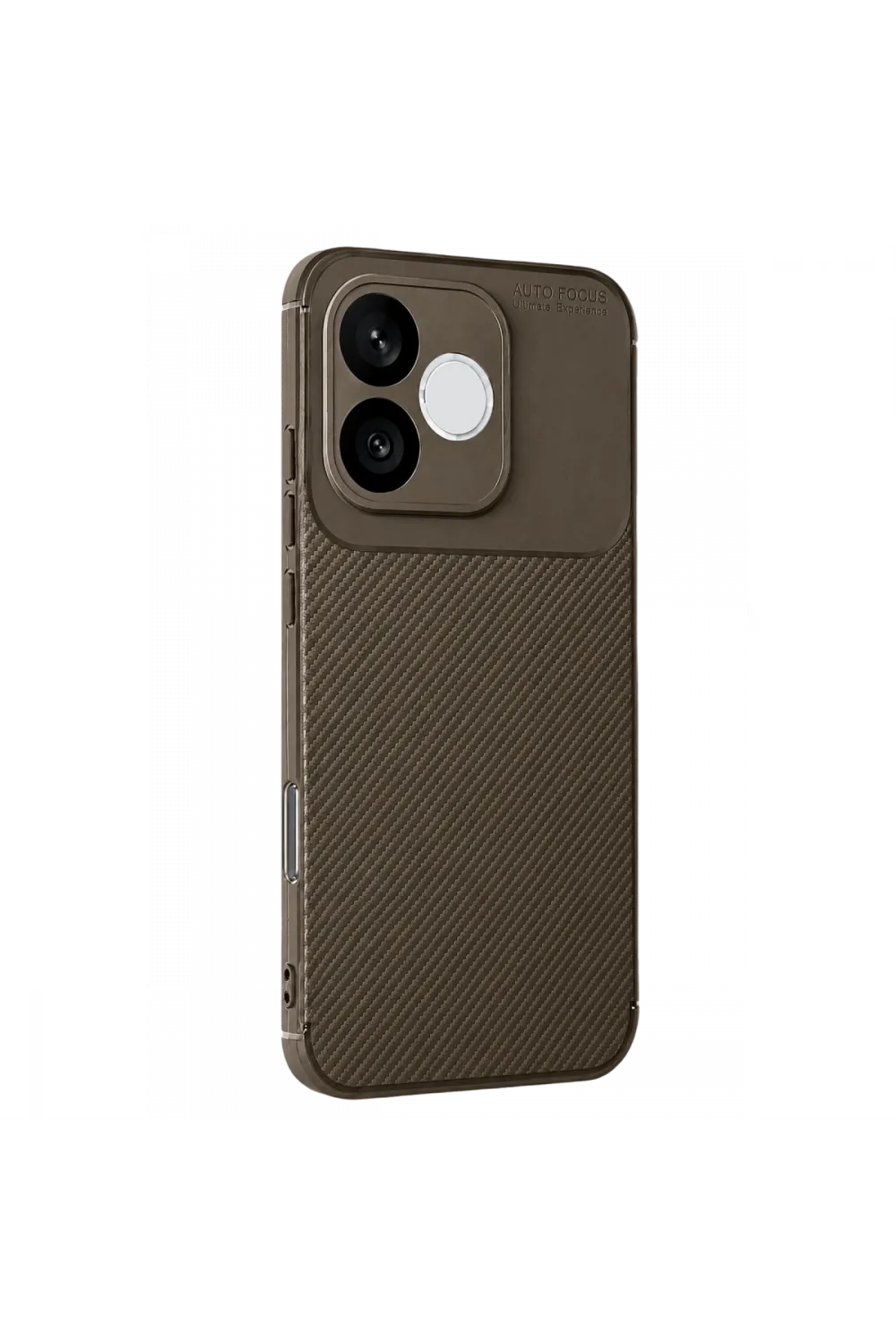 Huawei Honor 600 Lite Auto Focus Karbon Kapak - Kahverengi