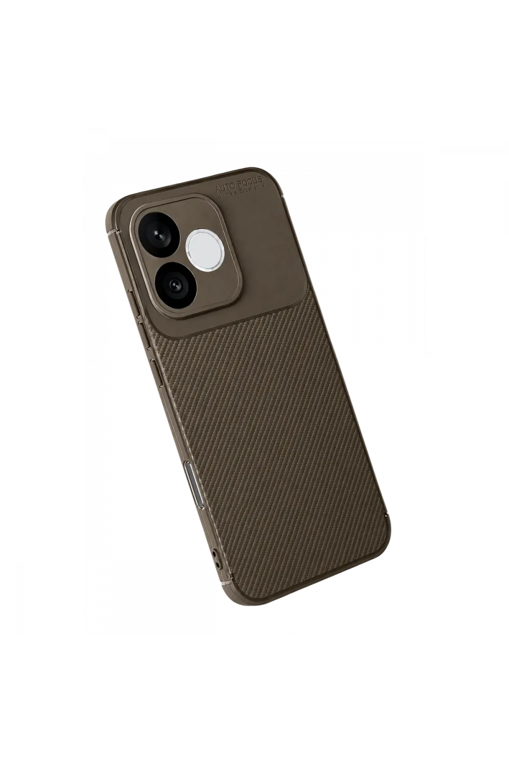 Huawei Honor 600 Lite Auto Focus Karbon Kapak - Kahverengi