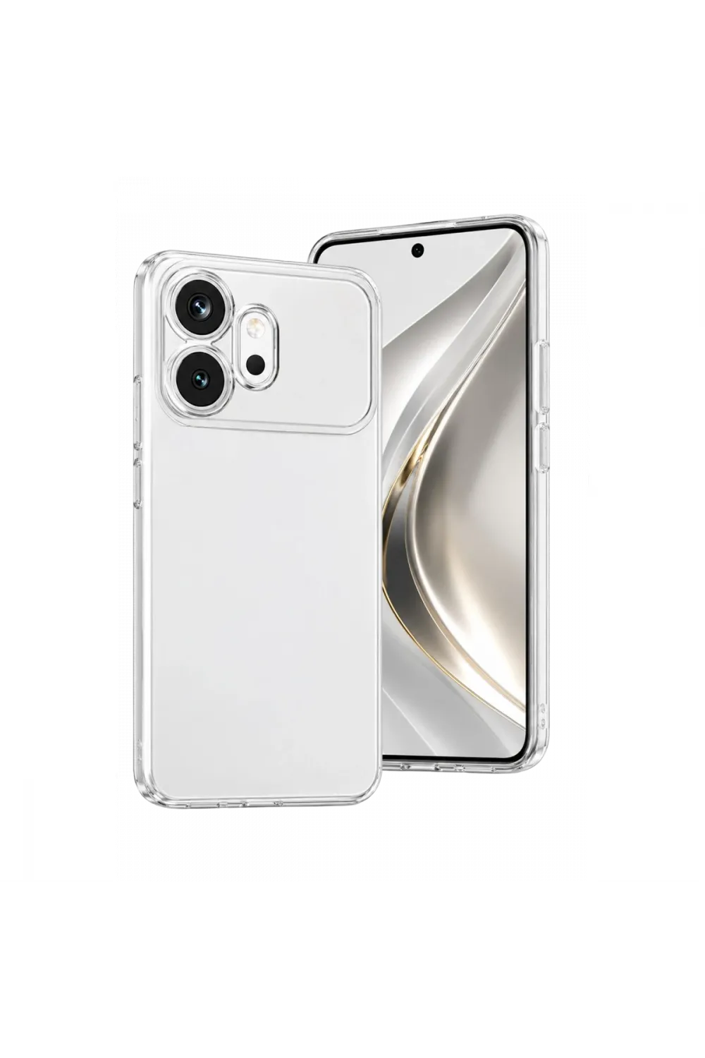 Huawei Honor 600 Lüx Şeffaf Silikon - Şeffaf