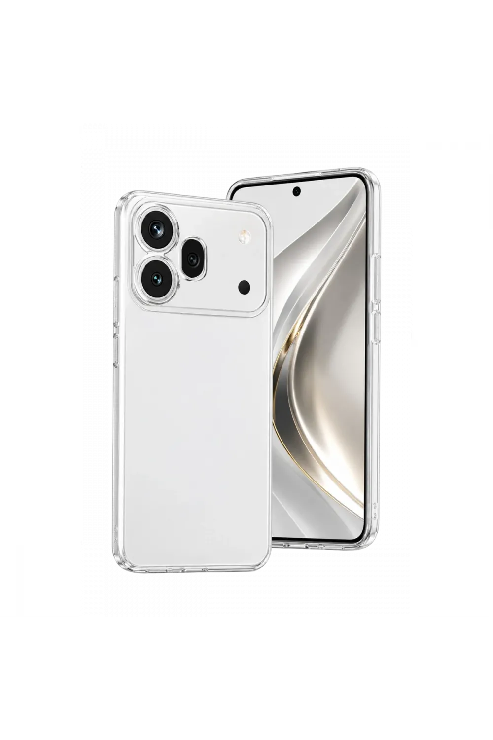 Huawei Honor 600 Pro Lüx Şeffaf Silikon - Şeffaf
