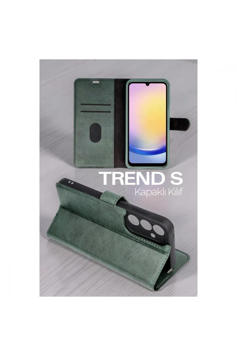 Huawei Honor 600 Pro Trend S Plus Kapaklı Kılıf - Taba