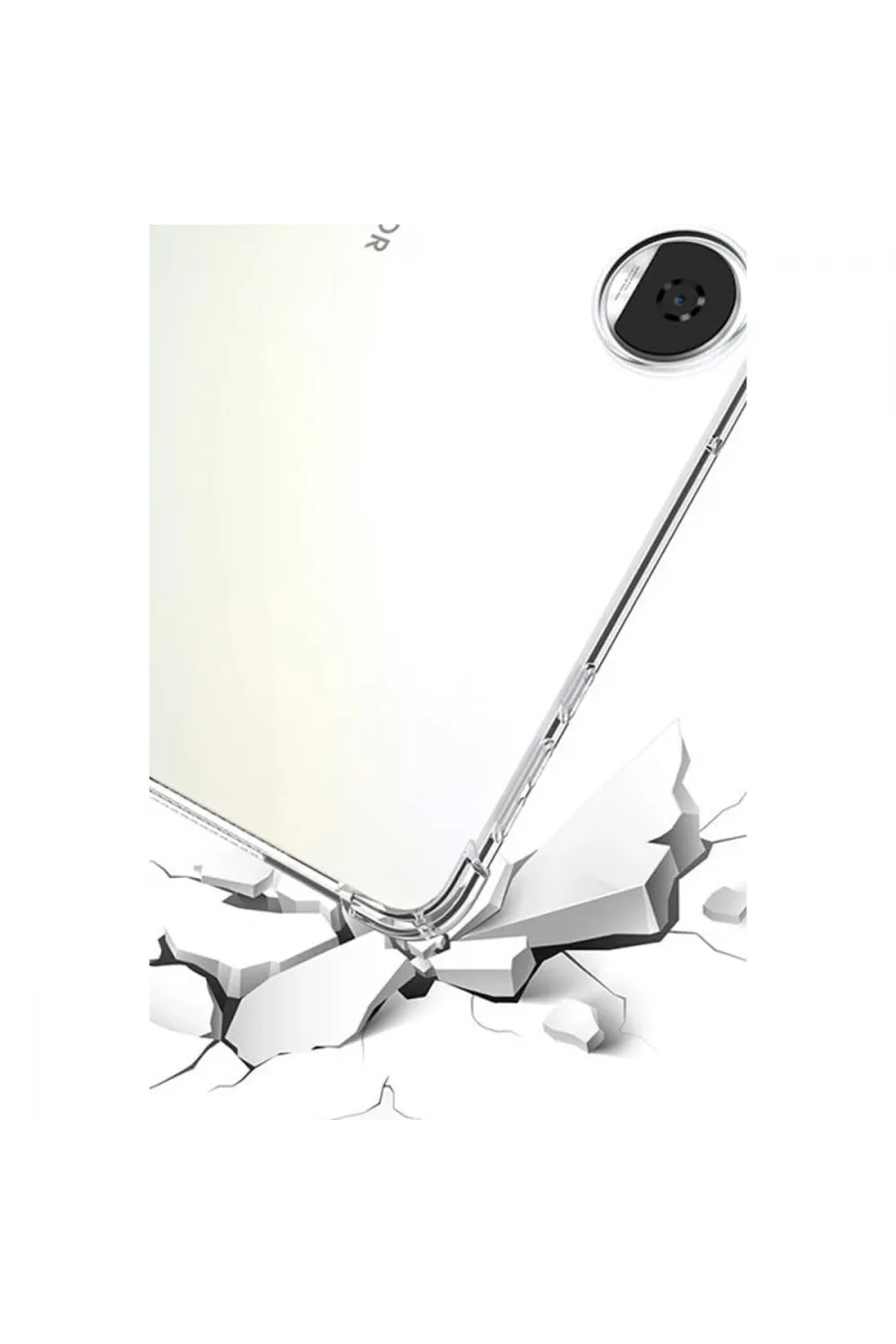 Huawei Honor Pad 9 Kılıf Anti Shock Tablet Silikon - Şeffaf