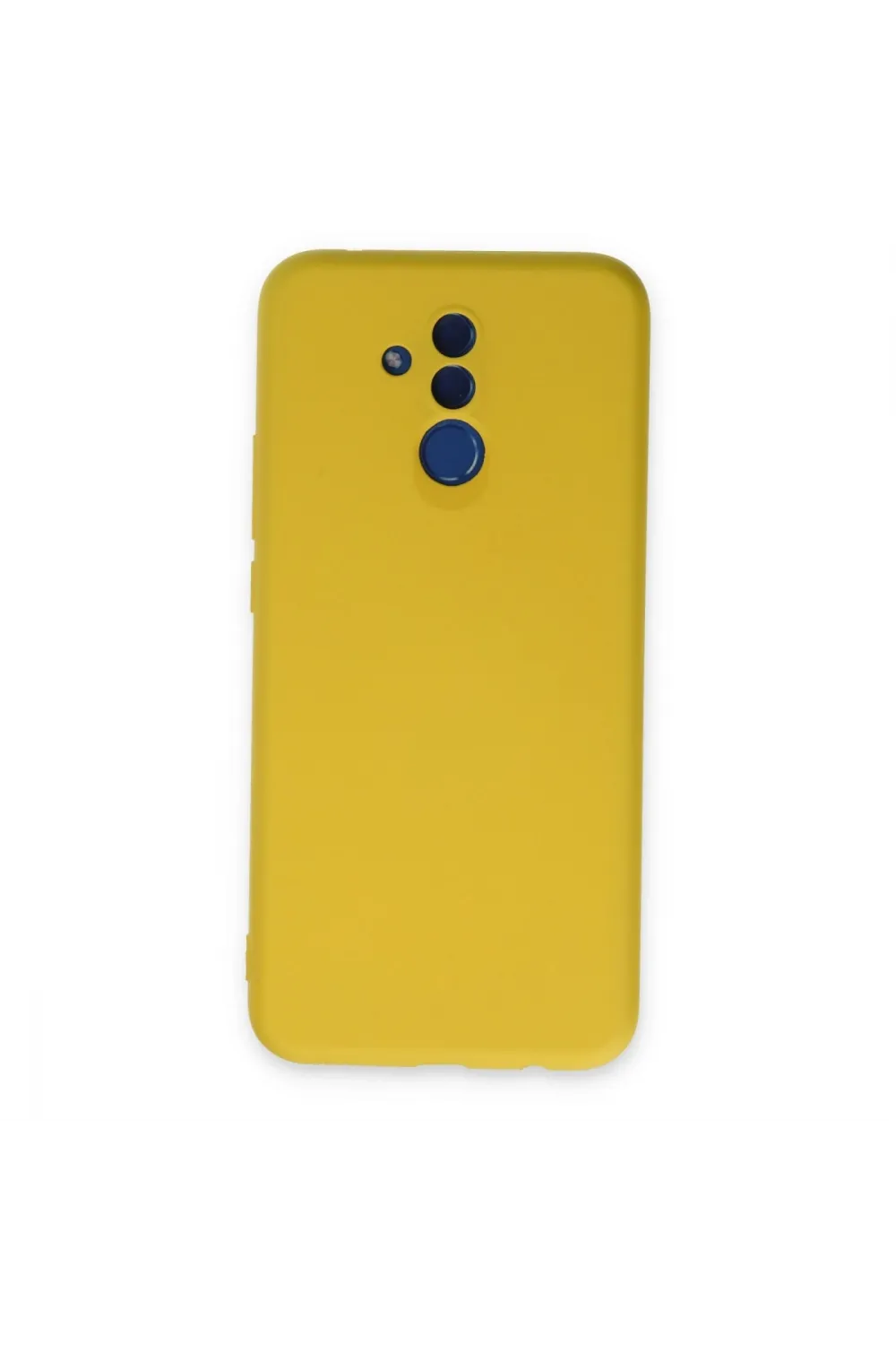 Huawei Mate 20 Lite Kılıf Nano İçi Kadife Silikon - Sarı