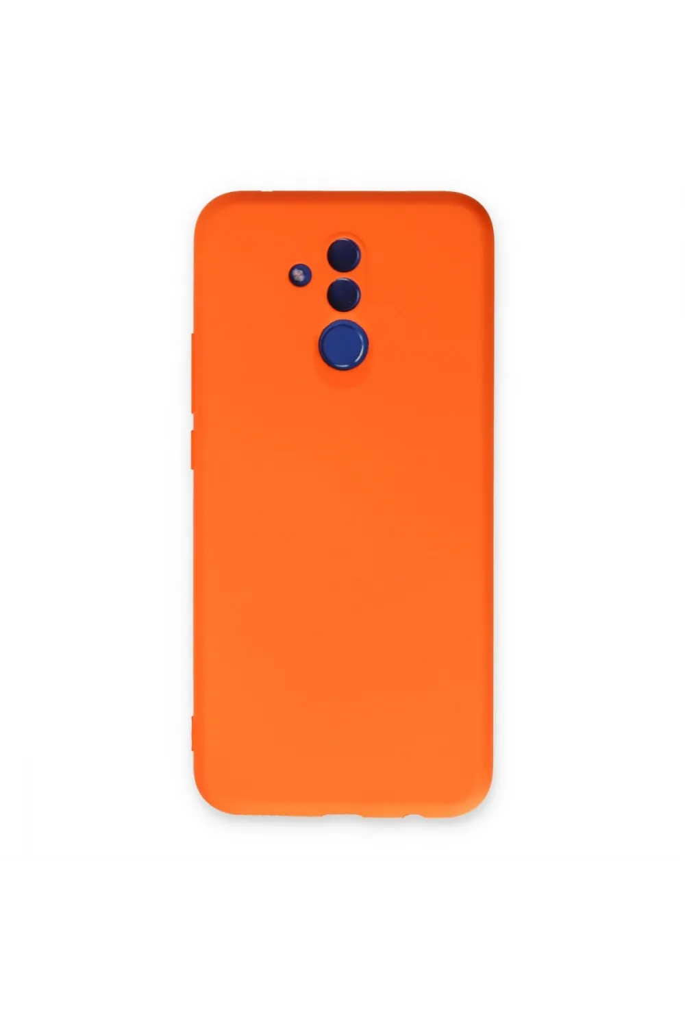 Huawei Mate 20 Lite Kılıf Nano İçi Kadife Silikon - Turuncu