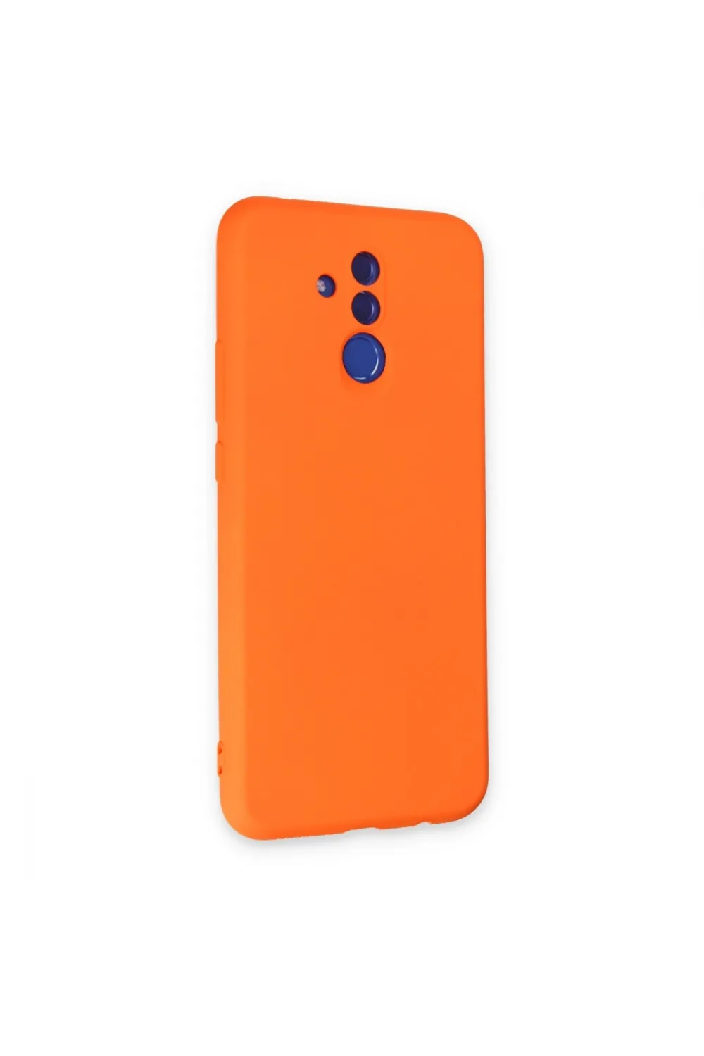 Huawei Mate 20 Lite Kılıf Nano İçi Kadife Silikon - Turuncu