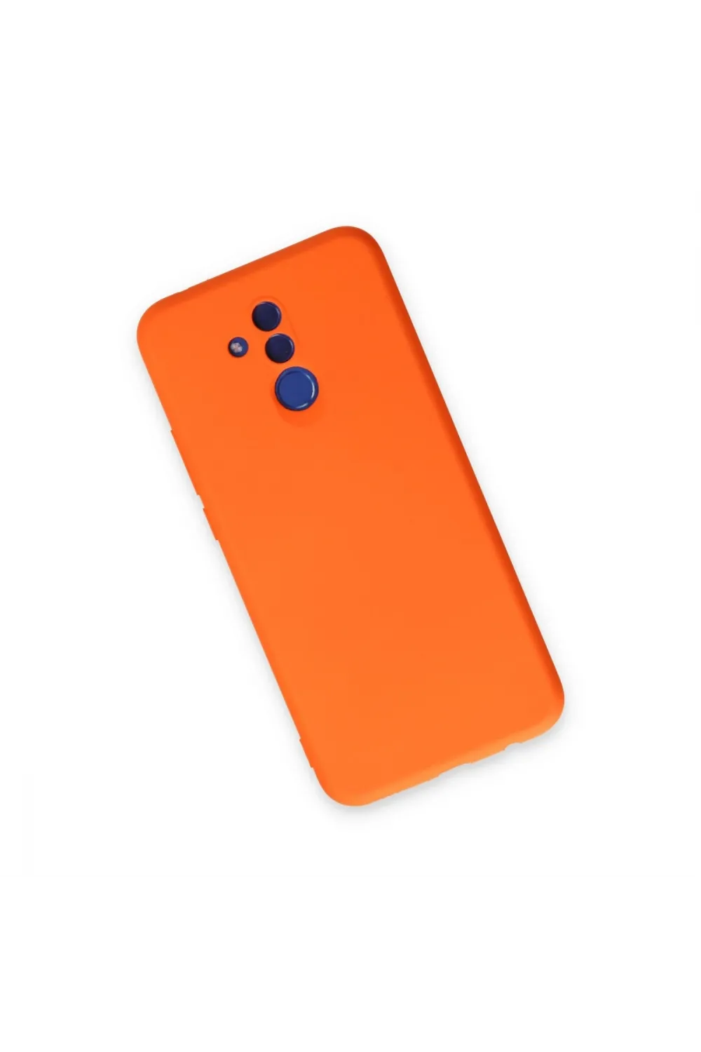Huawei Mate 20 Lite Kılıf Nano İçi Kadife Silikon - Turuncu