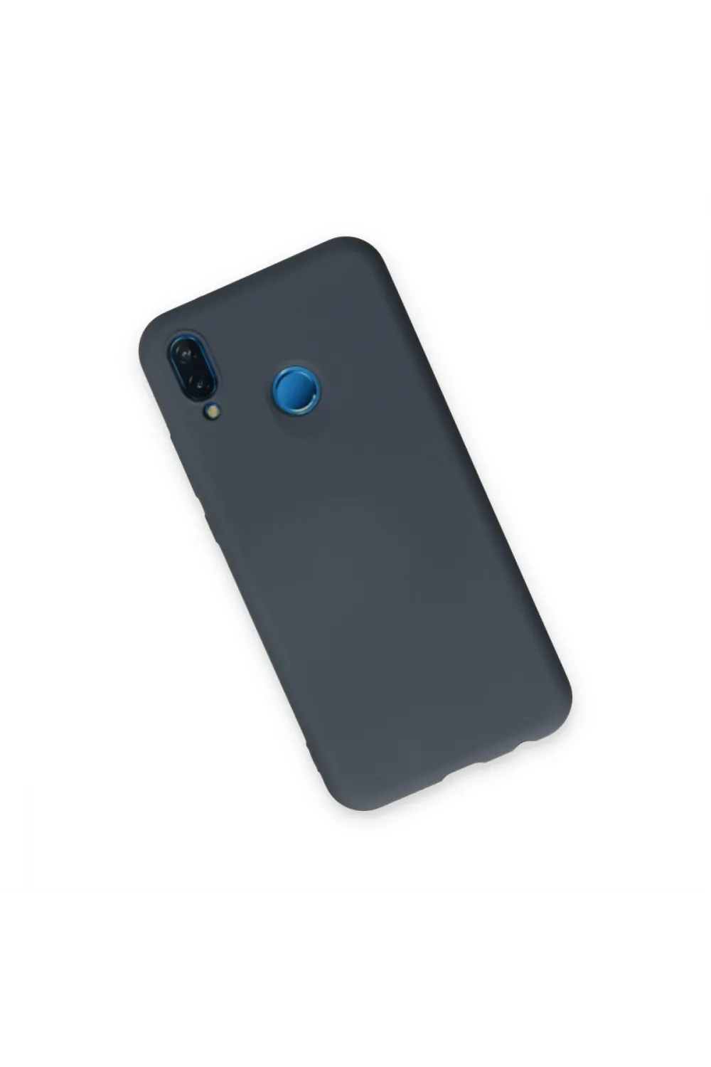 Huawei P20 Lite Kılıf Nano İçi Kadife Silikon - Gri