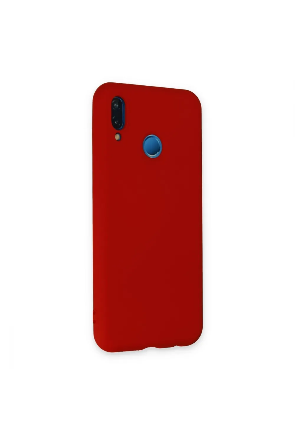 Huawei P20 Lite Kılıf Nano İçi Kadife Silikon - Kırmızı