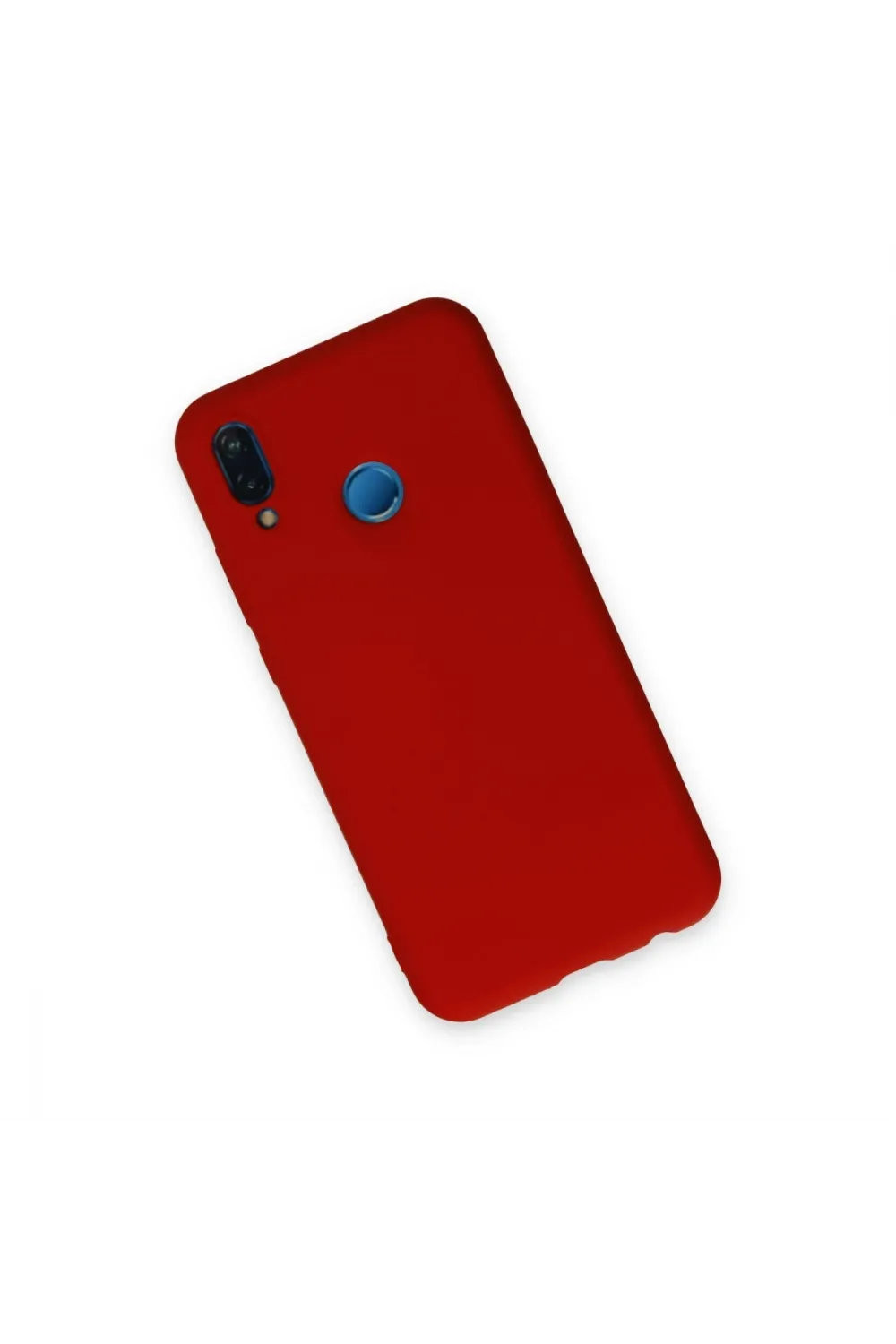 Huawei P20 Lite Kılıf Nano İçi Kadife Silikon - Kırmızı