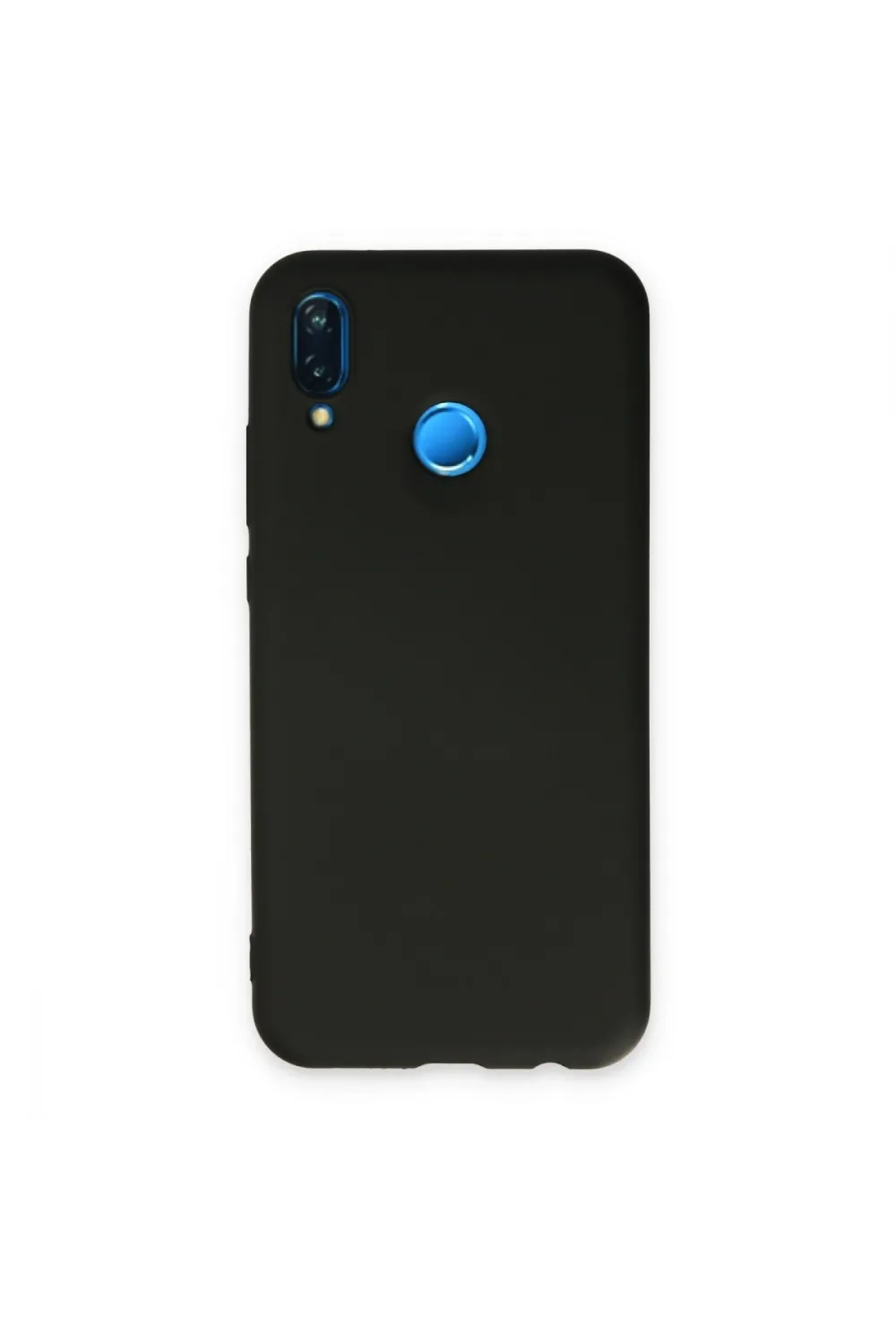Huawei P20 Lite Kılıf Nano İçi Kadife Silikon - Siyah