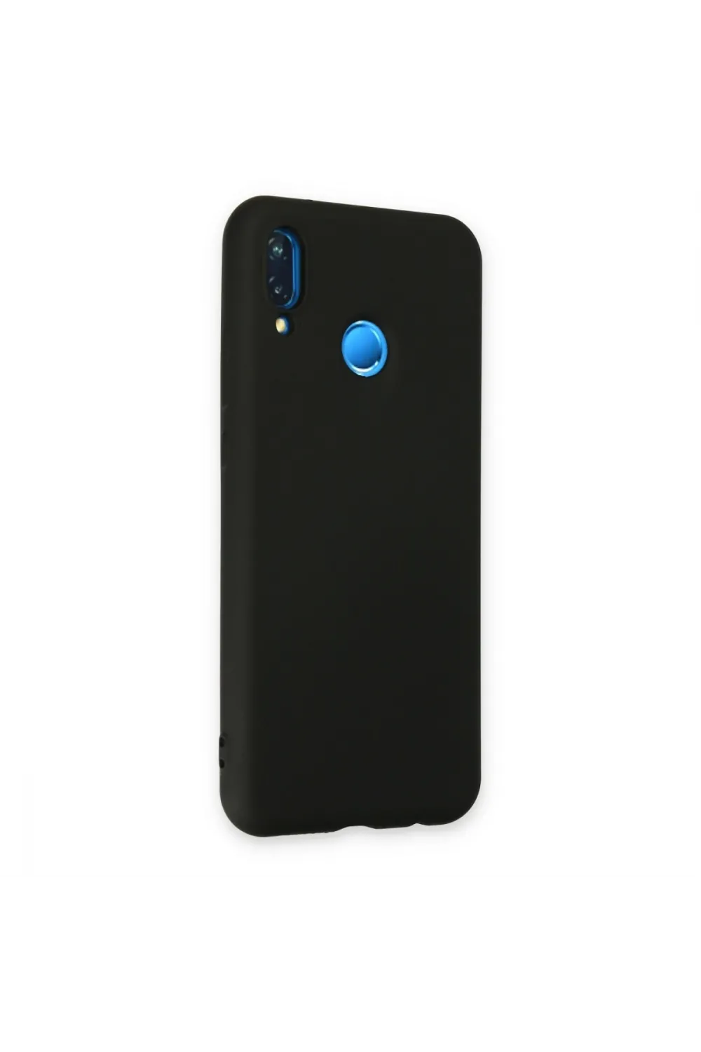 Huawei P20 Lite Kılıf Nano İçi Kadife Silikon - Siyah