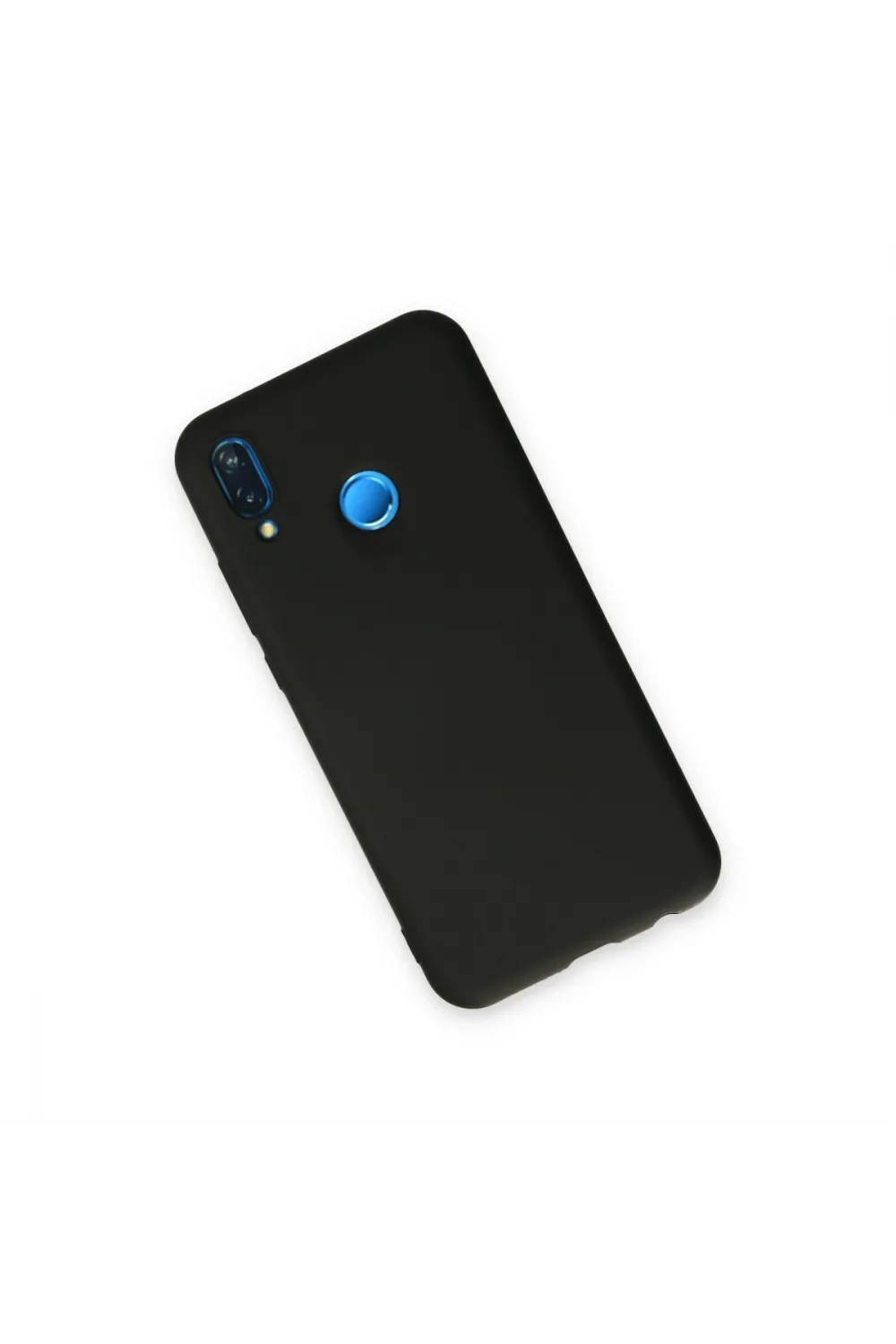 Huawei P20 Lite Kılıf Nano İçi Kadife Silikon - Siyah