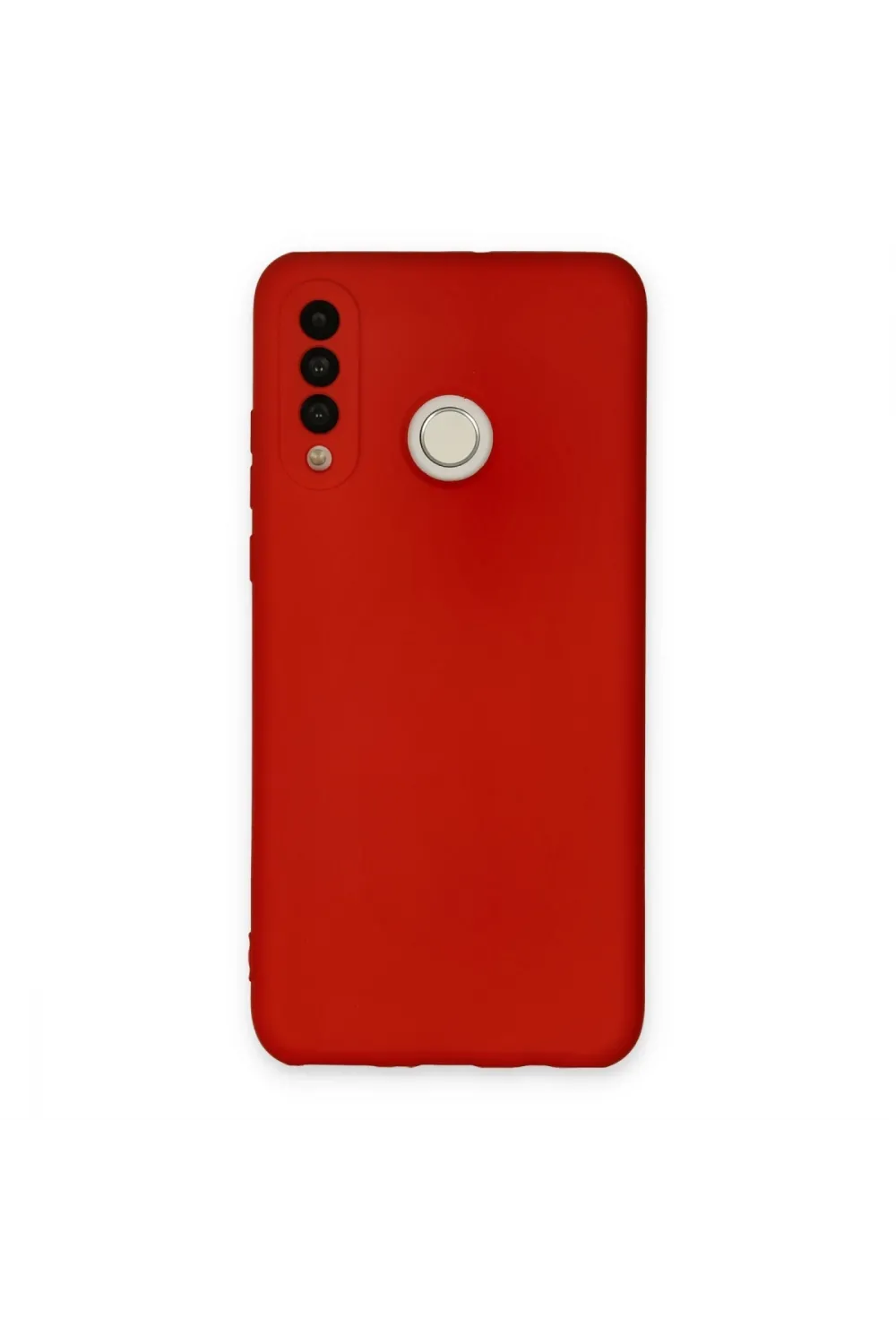 Huawei P30 Lite Kılıf Nano İçi Kadife Silikon - Kırmızı