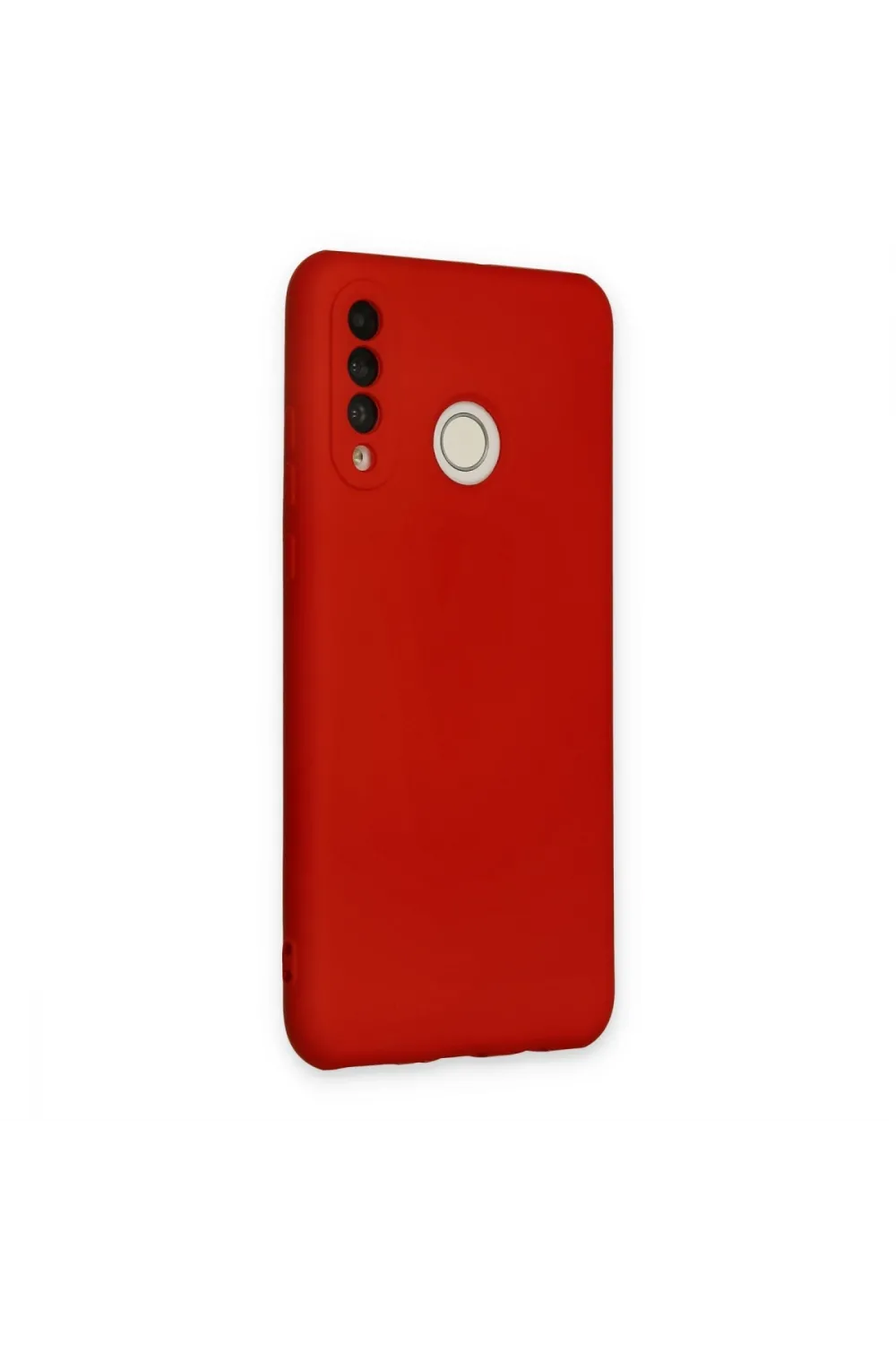 Huawei P30 Lite Kılıf Nano İçi Kadife Silikon - Kırmızı