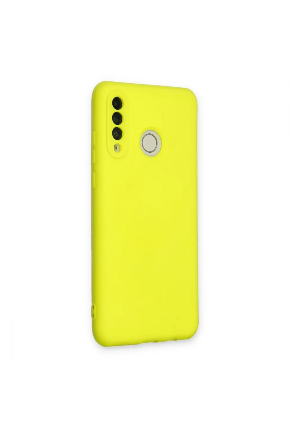 Huawei P30 Lite Kılıf Nano İçi Kadife Silikon - Sarı