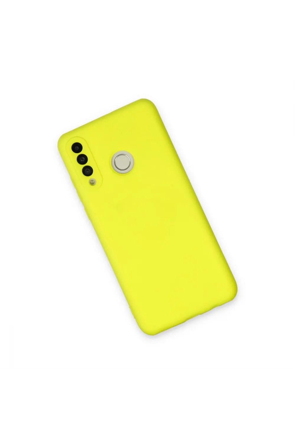 Huawei P30 Lite Kılıf Nano İçi Kadife Silikon - Sarı