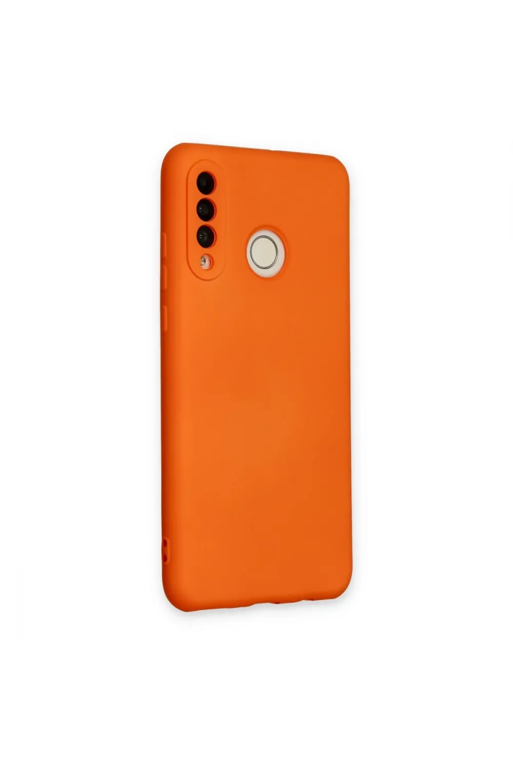 Huawei P30 Lite Kılıf Nano İçi Kadife Silikon - Turuncu