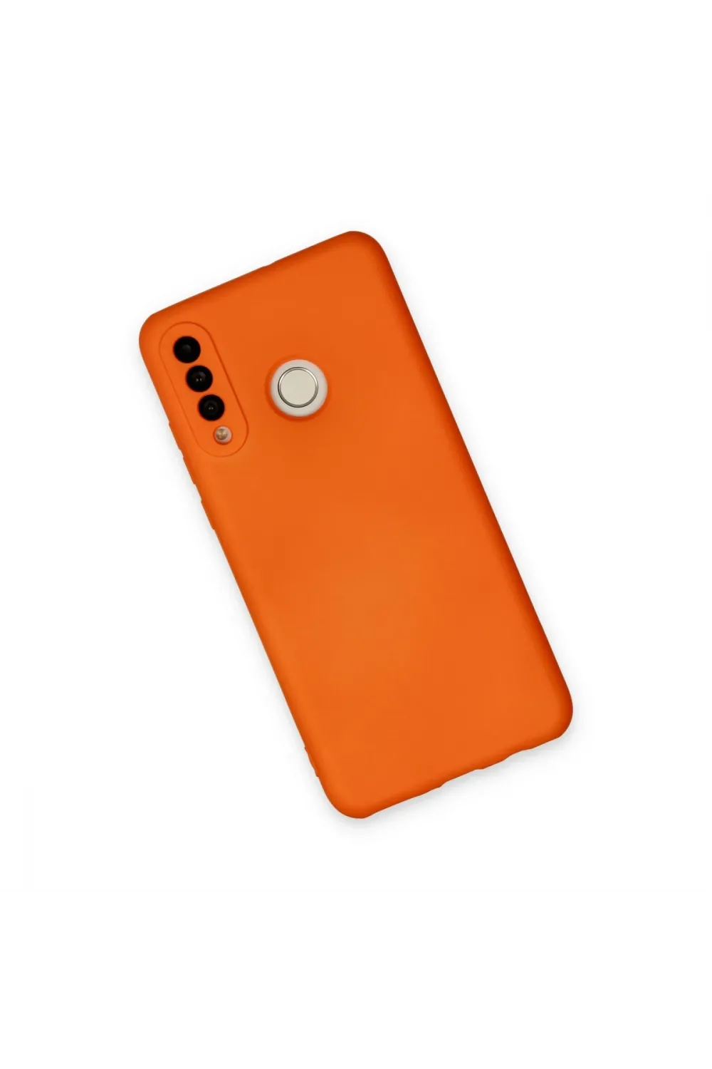 Huawei P30 Lite Kılıf Nano İçi Kadife Silikon - Turuncu