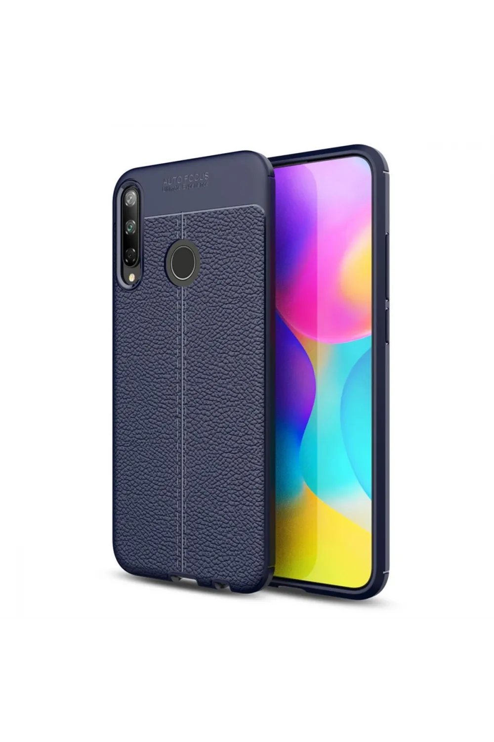 Huawei P40 Lite E Kılıf Auto Focus Kapak - Lacivert