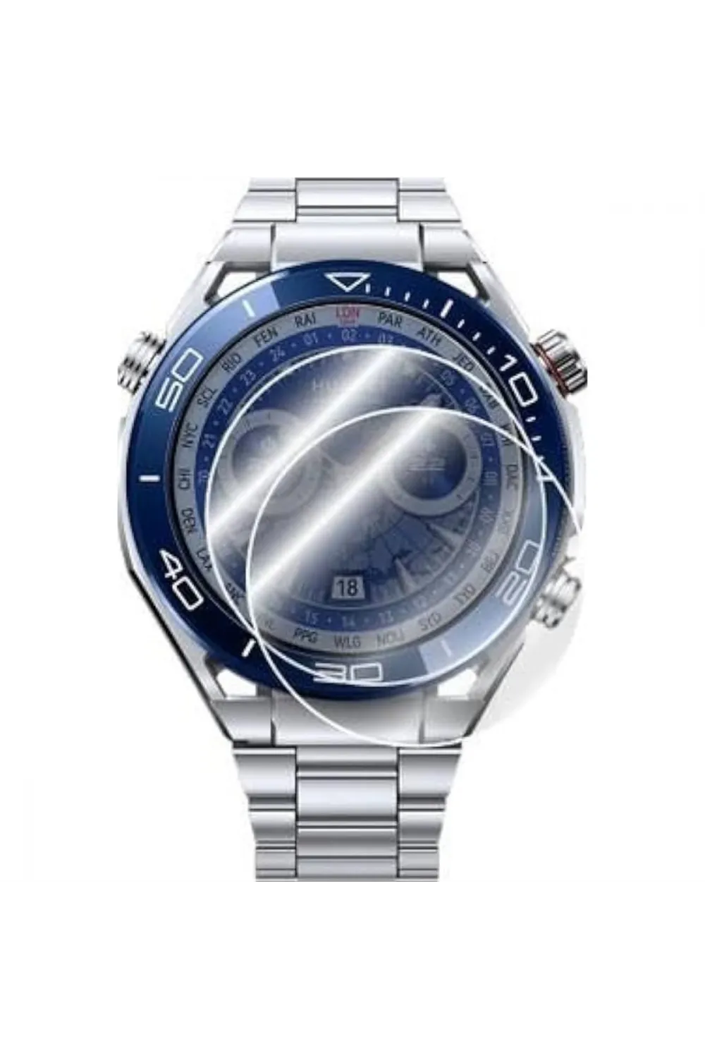 Huawei Watch Ultimate Polymer Nano Ekran Koruyucu - Şeffaf
