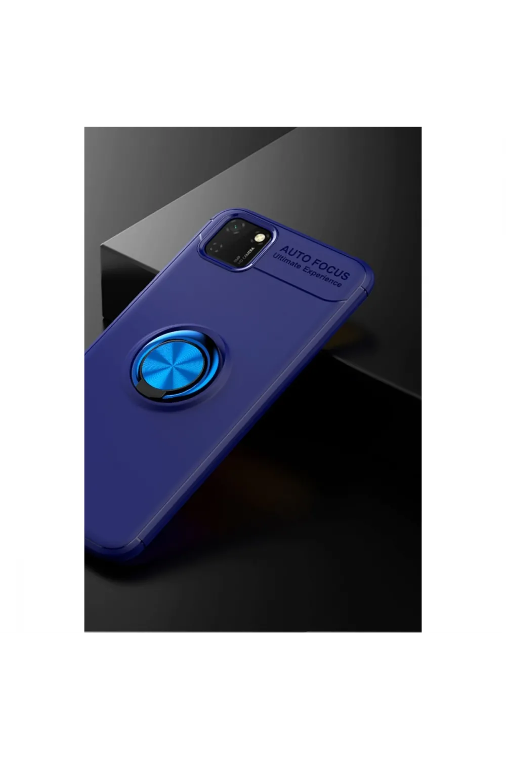 Huawei Y5p Kılıf Range Yüzüklü Silikon - Mavi