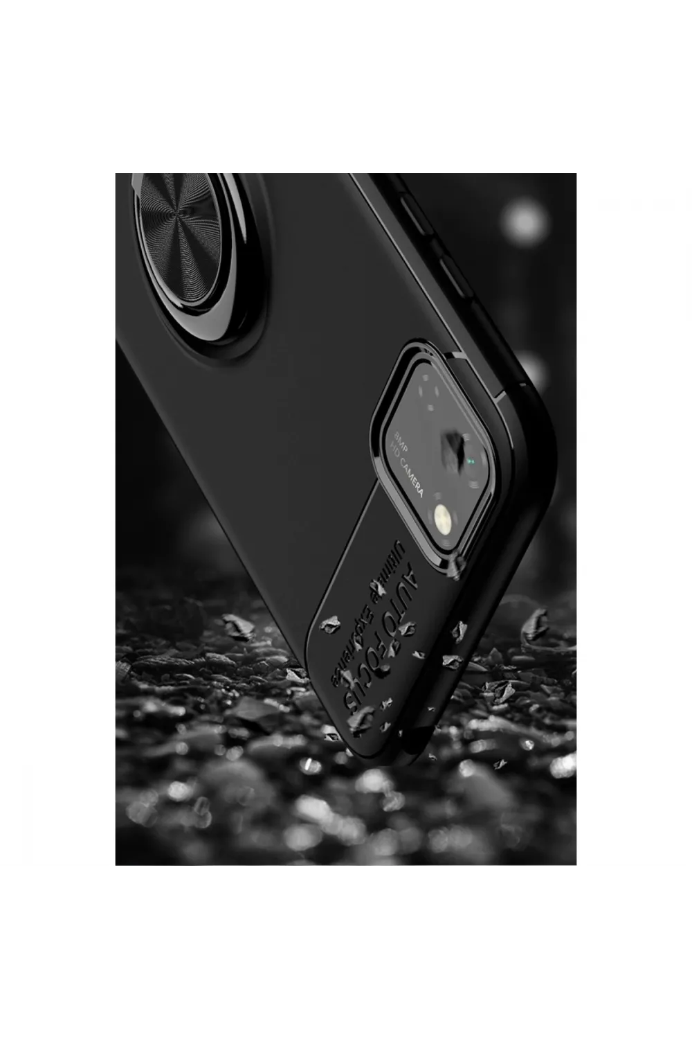 Huawei Y5p Kılıf Range Yüzüklü Silikon - Mavi