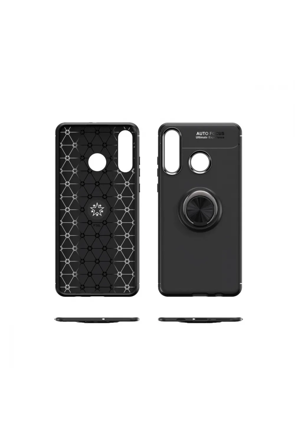 Huawei Y6p Kılıf Range Yüzüklü Silikon - Mavi