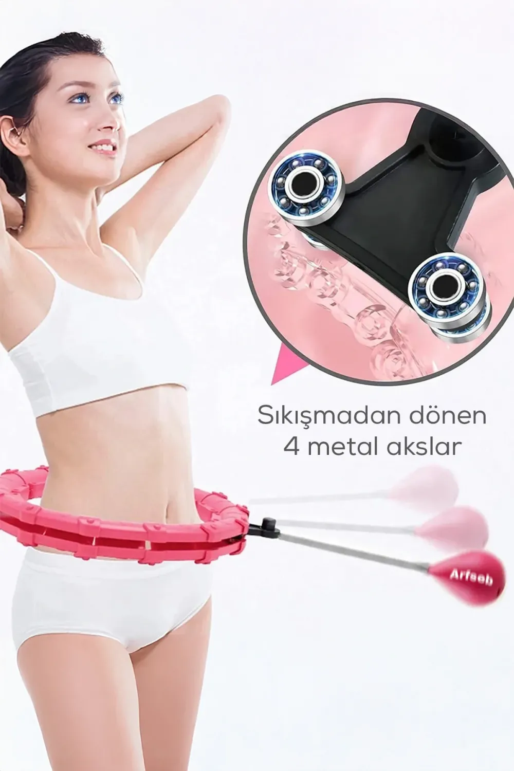 Hula Hoop Bel Bölgesi Ayarlanabilir,akıllı Bel İnceltme Çemberi
