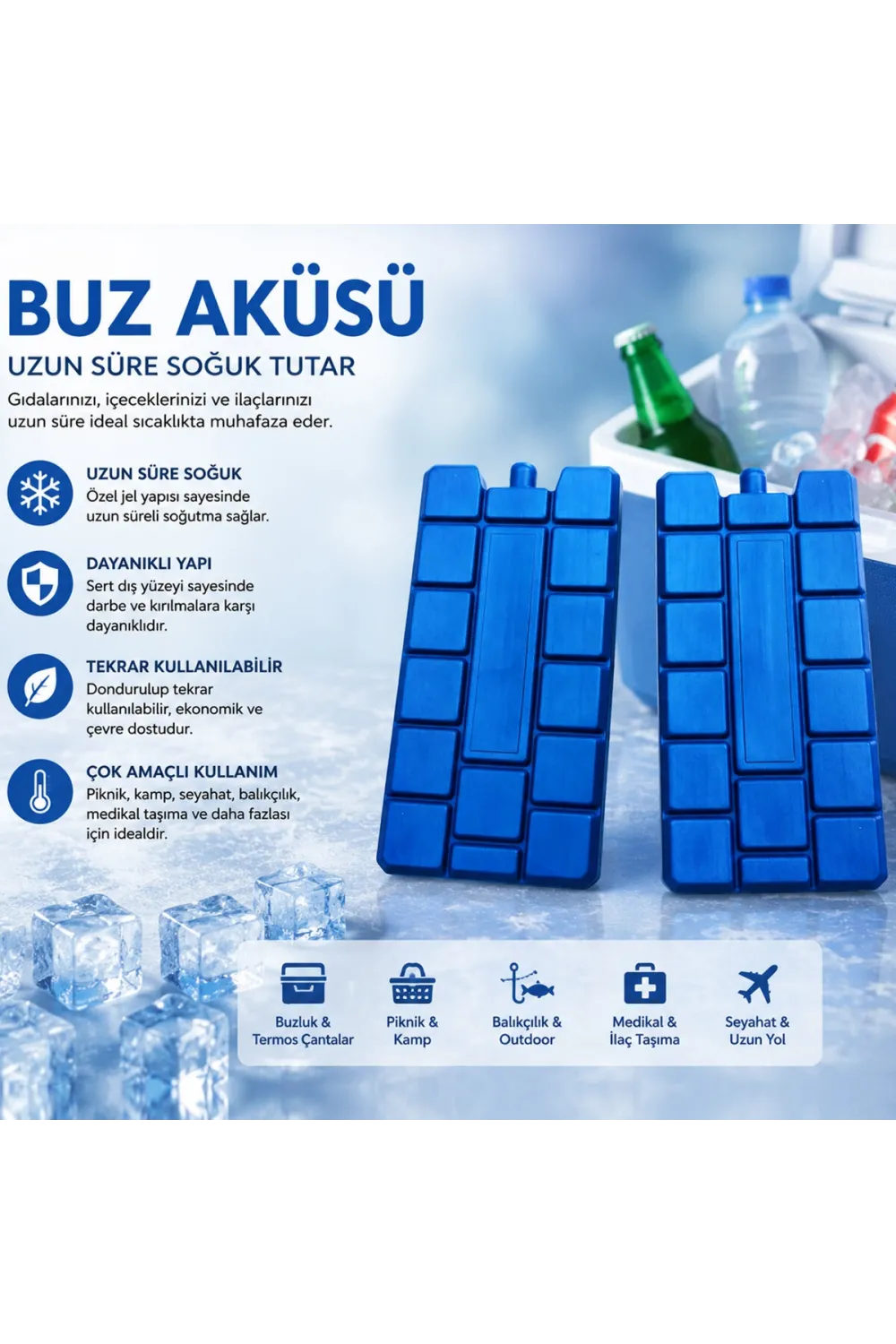 Dolu Plastik Buz Aküsü IEGKOCE
