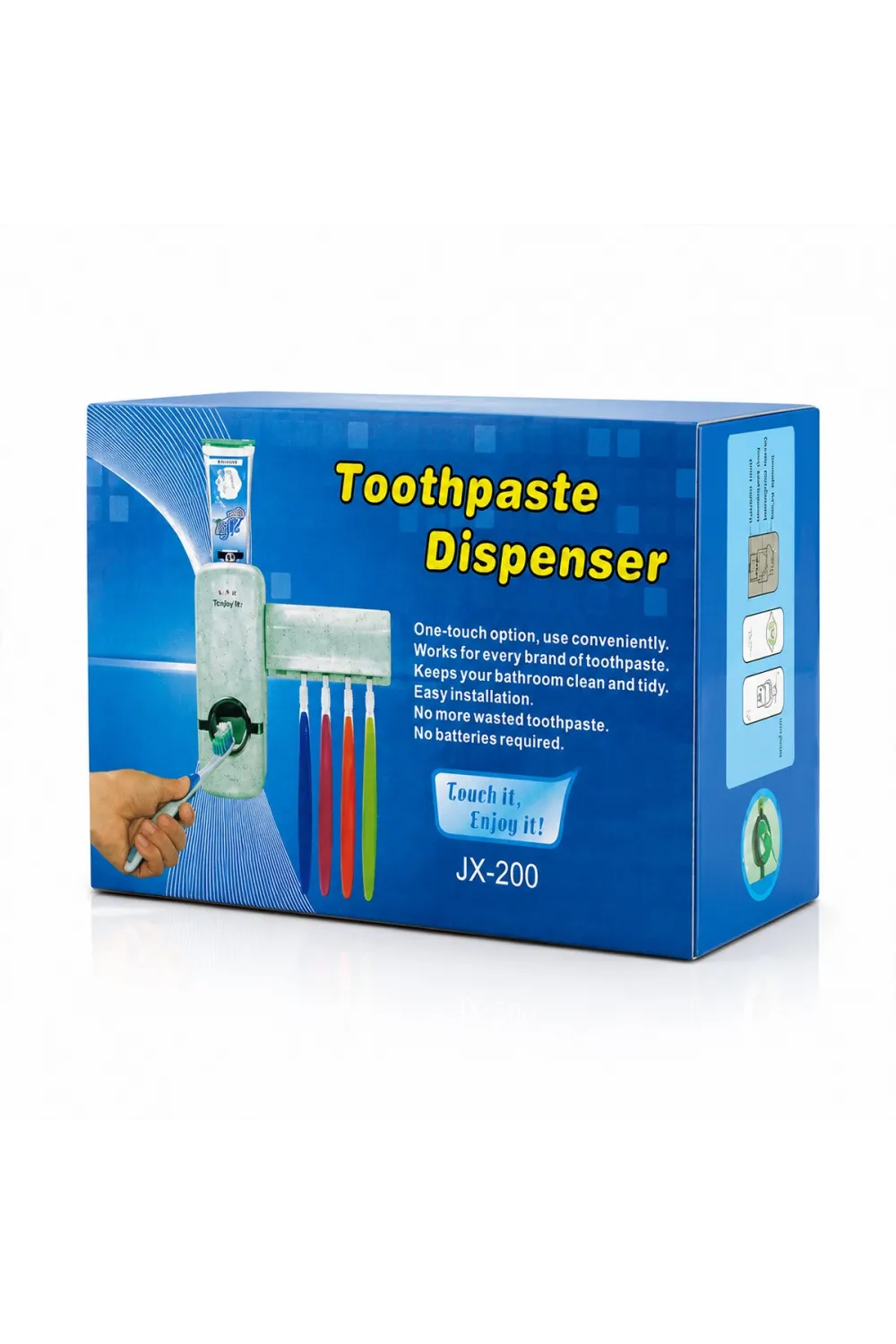 İbico İ15-076 Toothpaste Dispenser ( Otomatik ) Diş Macunu Sıkacak & ( 5li ) Diş Fırçalık Seti*120