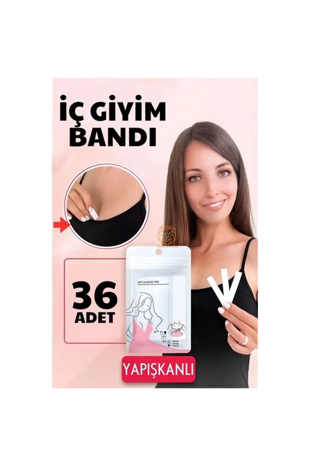 İç Giyim Bandı Çift Taraflı Yapışkanlı Su Geçirmez 36 ADET 720406