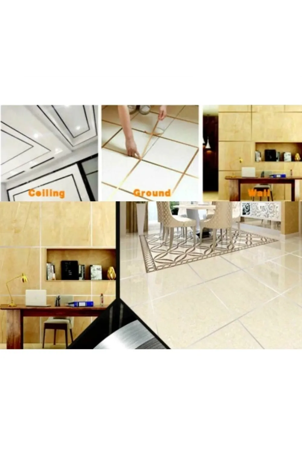 ieg™ 0.5 Cm 50 Metre Gri Fayans Arası Şerit Bant