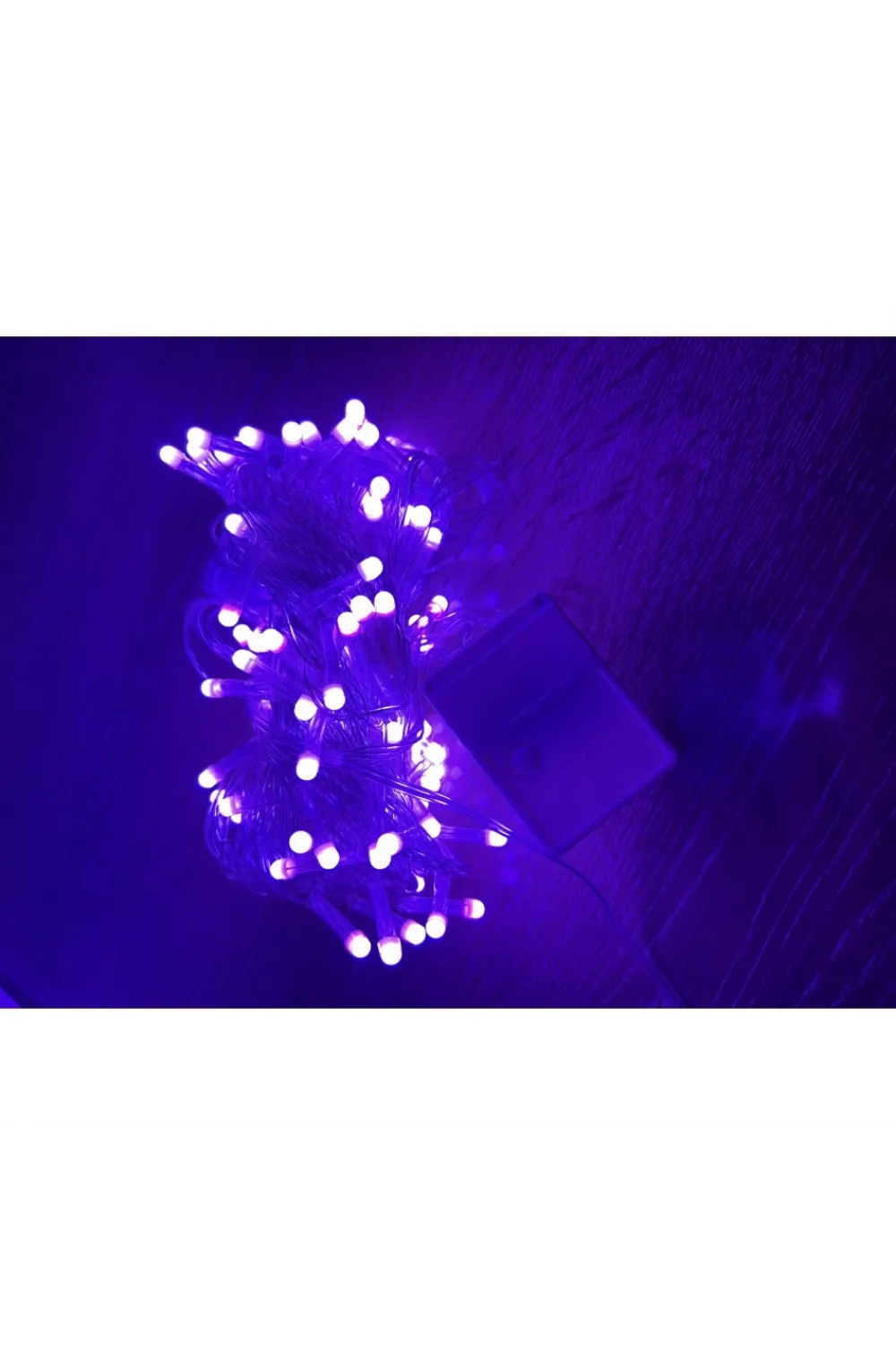 10 M 100 Led Damla Uçlu Pembe Işık Şeffaf Kablo MZ-17-9