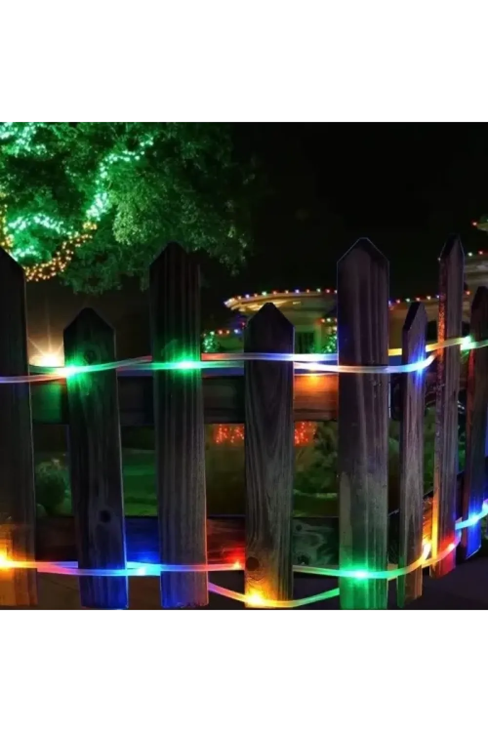 10 Metre 100 LED Solar RGB Işık Şeffaf Kablolu