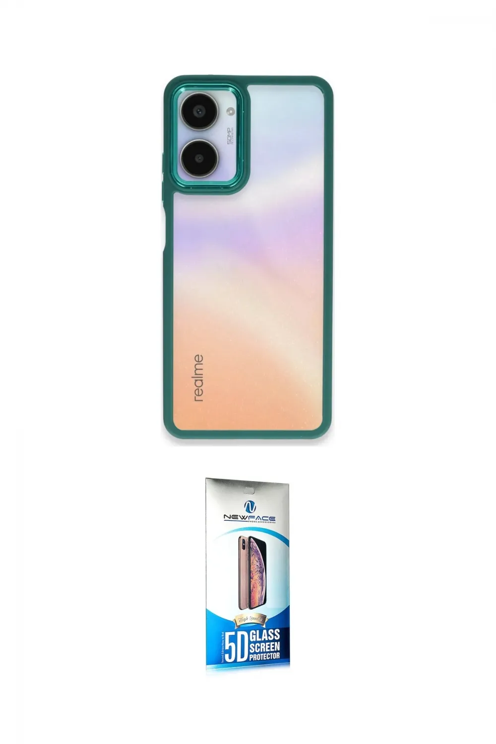 ieg™ 10 Pro 5G Kılıf Eksen Doku Prime - Siyah 5D Eko Cam Ekran Koruyucu