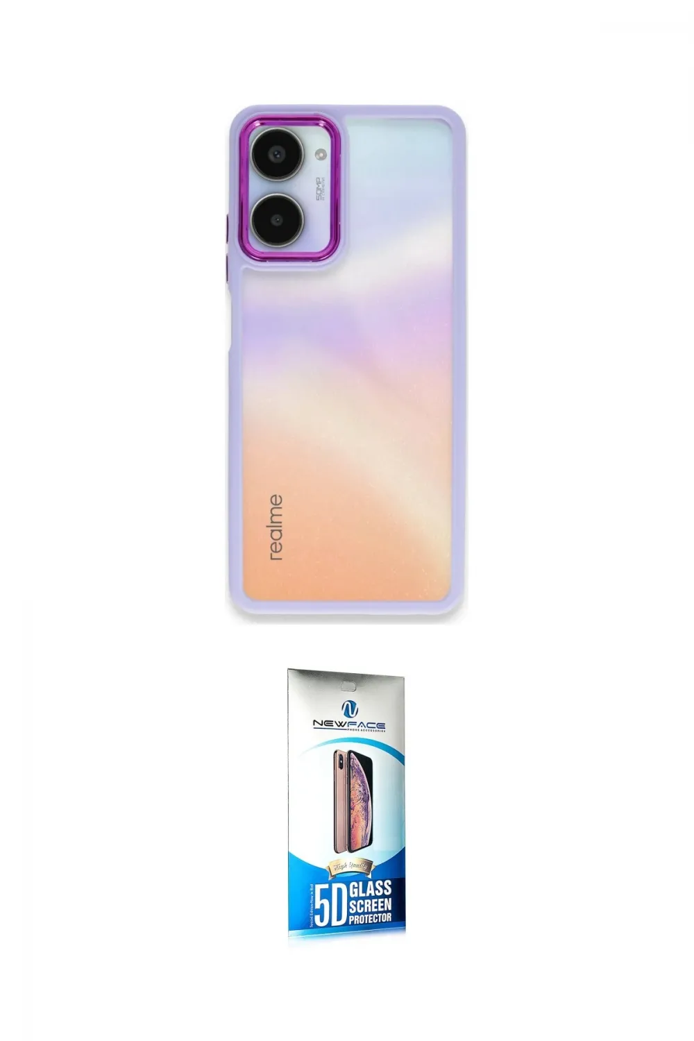 ieg™ 10 Pro 5G Kılıf Eksen Doku Prime - Siyah 5D Eko Cam Ekran Koruyucu