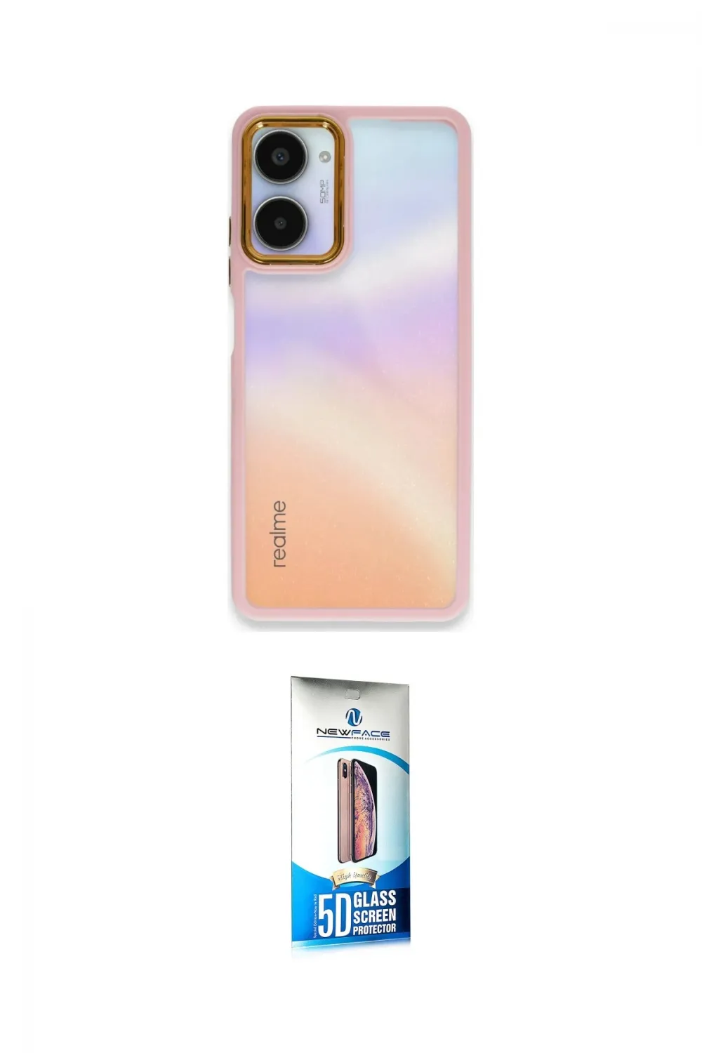 ieg™ 10 Pro 5G Kılıf Eksen Doku Prime - Siyah 5D Eko Cam Ekran Koruyucu