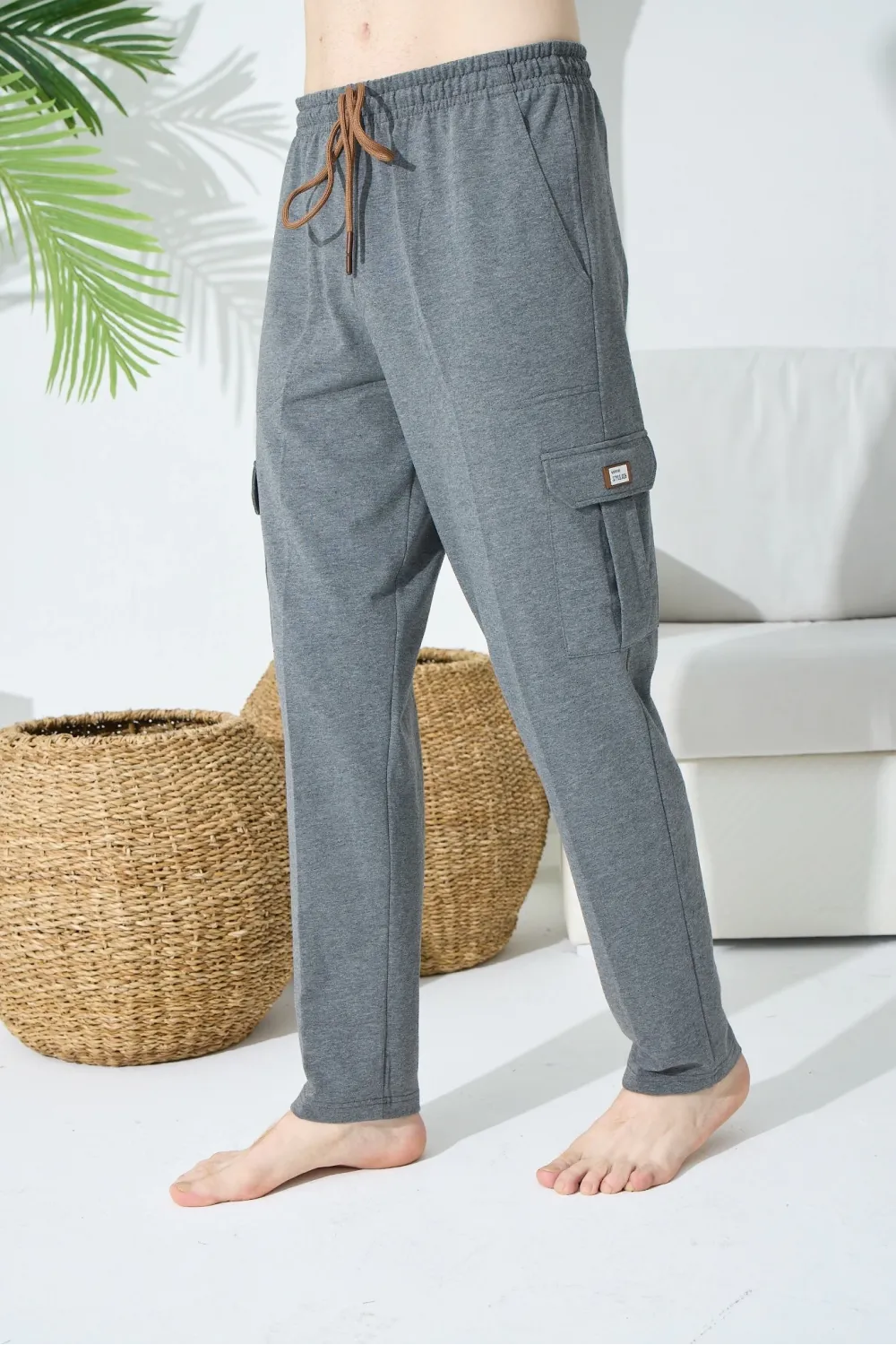 ieg™  1030 Erkek Yan Cepli Tek Pantolon Eşofman Altı
