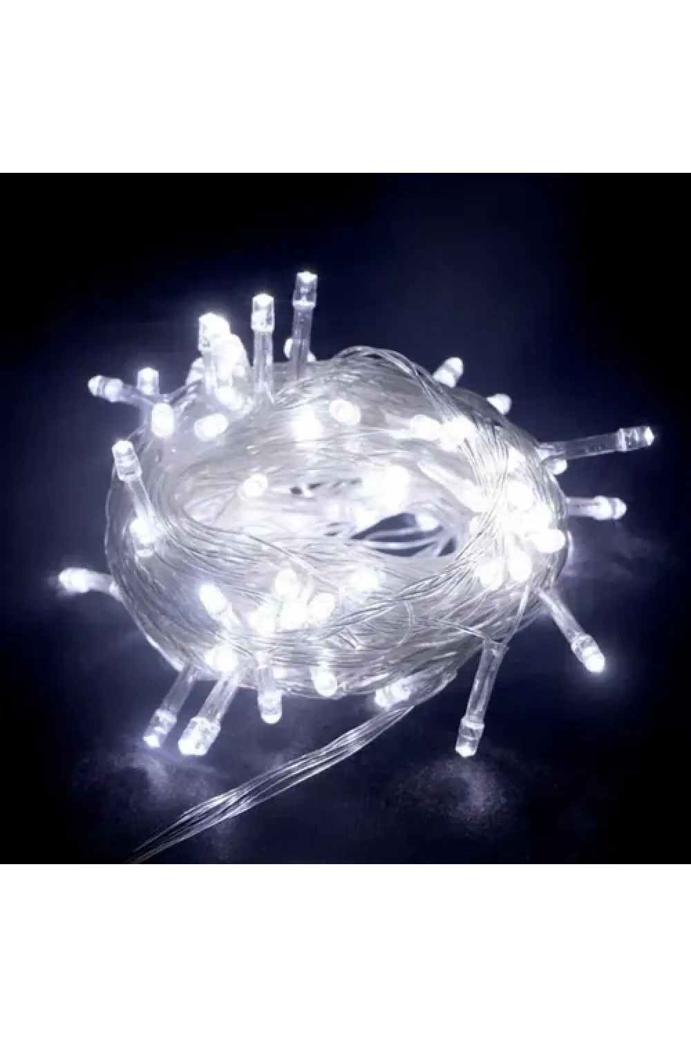 10m 100 LED Boncuk Lamba Beyaz Işık
